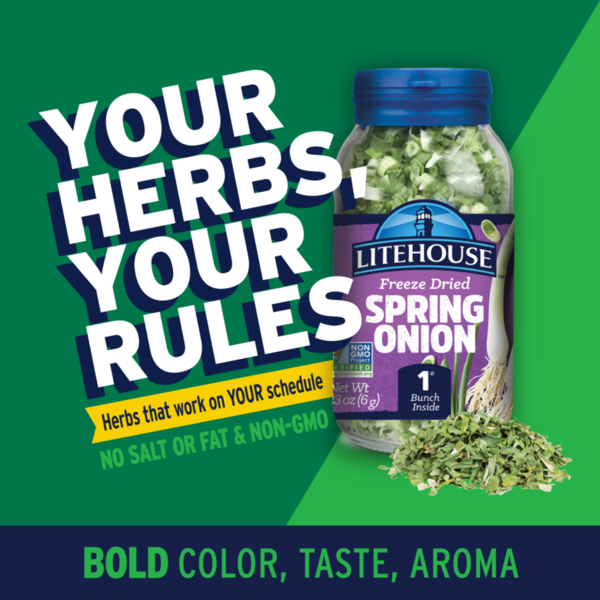 Litehouse Spring Onion, Freeze Dried