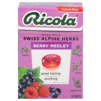 Ricola Drops, Sugar Free, Berry Medley,️