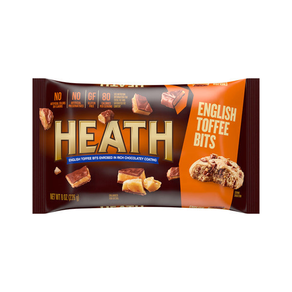 HEATH Chocolatey English Toffee Baking Bits Bag, 8 oz
