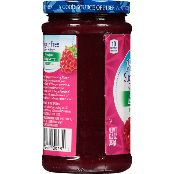 Polaner Preserves, Sugar Free with Fiber, Seedless Raspberry