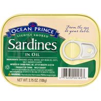 Ocean Prince Sardines, in Oil, Lightly Smoked️