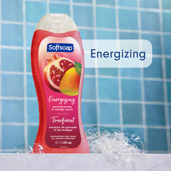 Softsoap Moisturizing Body Wash Gel, Pomegranate & Mango Spritz