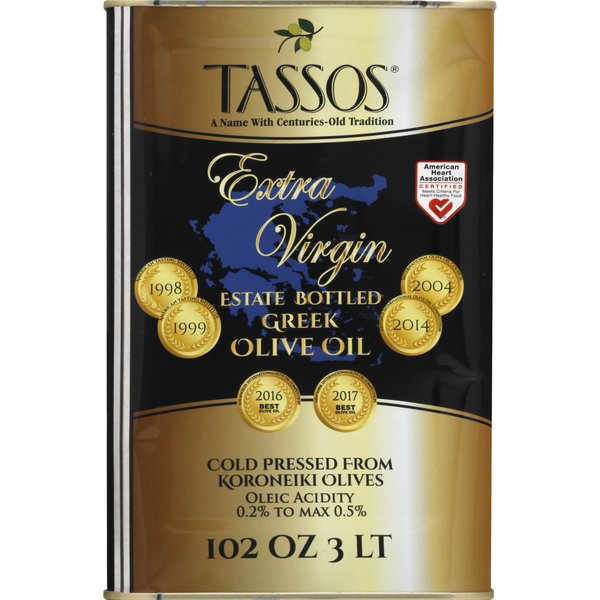 Tassos Olive Oil, Extra Virgin, Estate Bottled, Greek