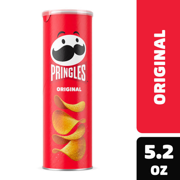 Pringles Original Potato Crisps Chips, Lunch Snacks, 5.2 oz