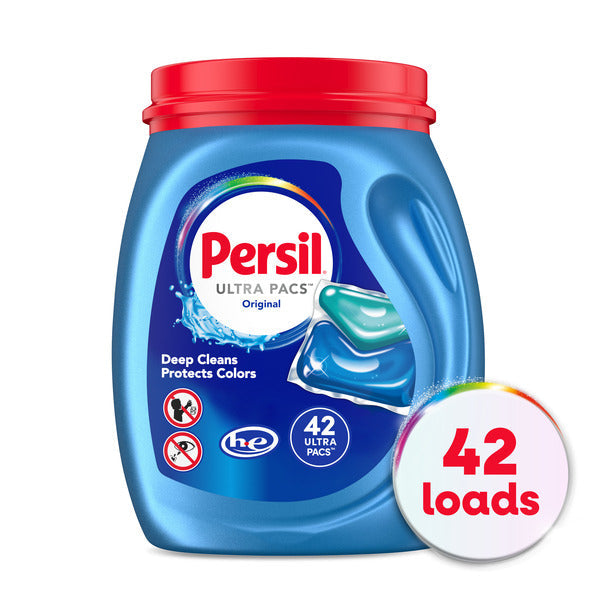 Persil Ultra Pacs Original Everyday Clean Laundry Detergent, 42 count