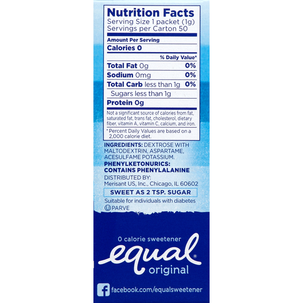 Equal Sweetener, 0 Calorie, Original