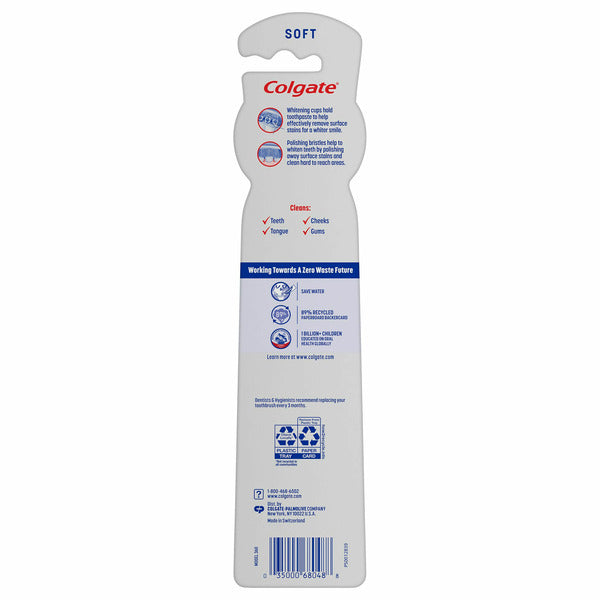 Colgate 360 Optic White Soft Toothbrushes for Stain Removal