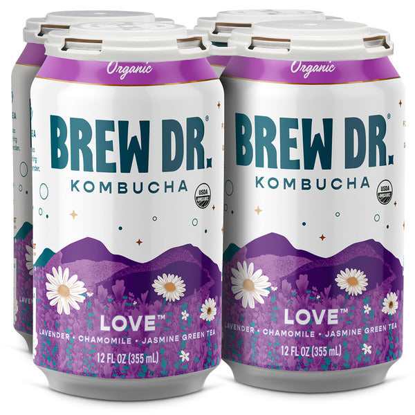 Brew Dr. Kombucha Organic Love, w/ Lavender Jasmine & Chamomile