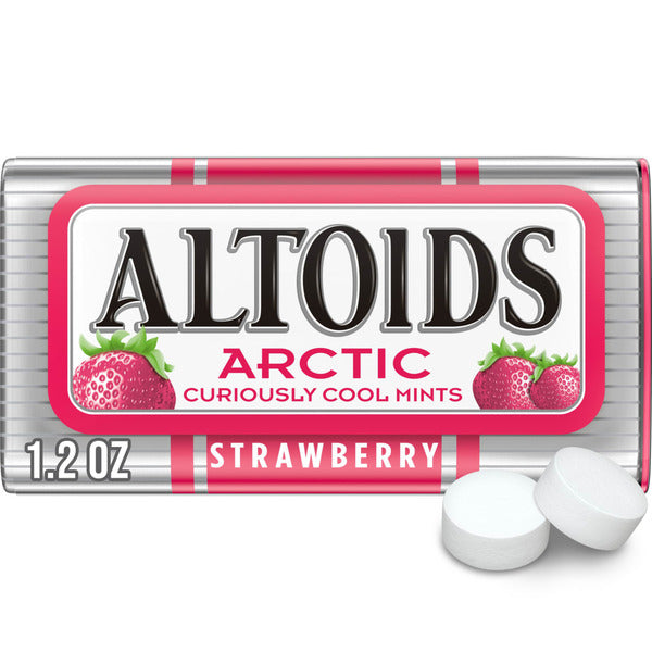 Altoids Arctic Strawberry Sugar Free Breath Mints Single Pack
