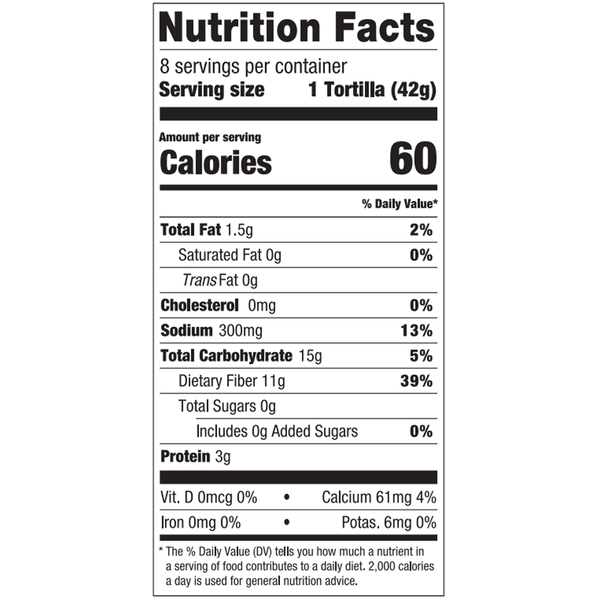 La Banderita Carb Counter 8" Flour Tortillas, Keto Certified