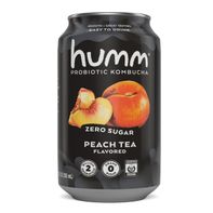 Humm Kombucha Peach Tea, Zero Sugar Probiotic Komb...
️