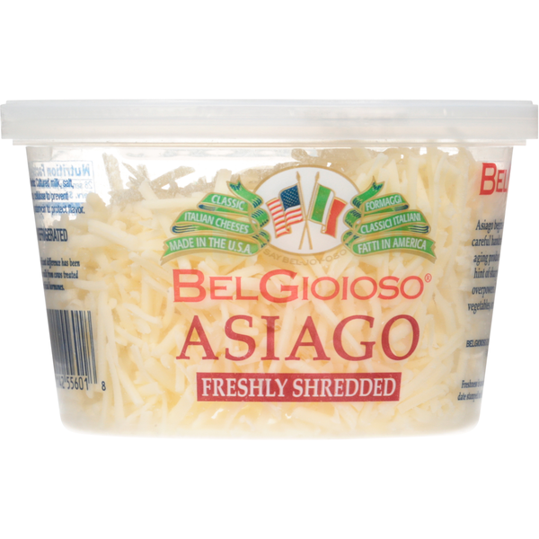 BelGioioso Shredded Cheese, Asiago