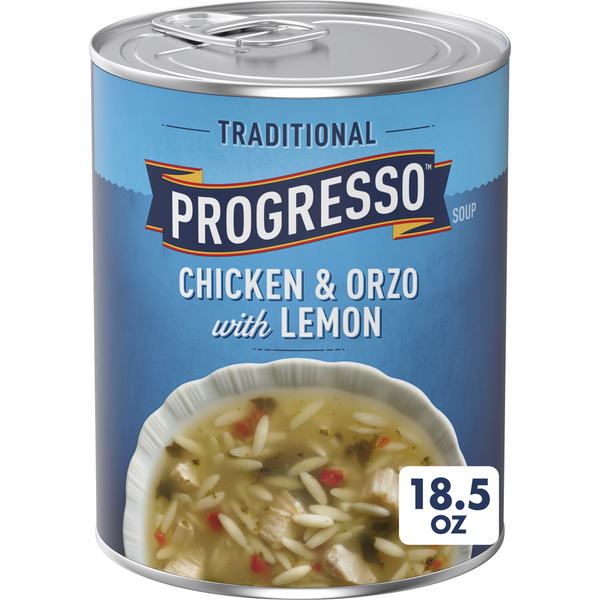 Progresso Traditional, Chicken & Orzo with Lemon Canned Soup