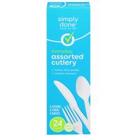 Simply Done Plastic Cutlery - Forks, Knives & Spoo...
️ DestGlow