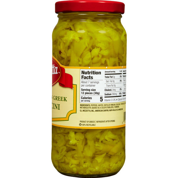Mezzetta Sliced Golden Greek Peperoncini