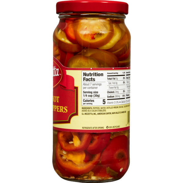 Mezzetta Sliced Hot Cherry Peppers