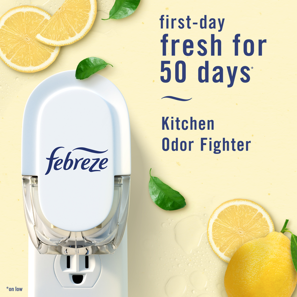 Febreze Plug In Air Freshener Scented Oil Refill, Kitchen Odor Fighter