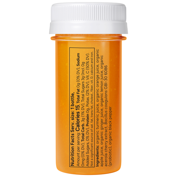 So Good So You Immunity Turmeric Orange Probiotic Juice Shot
