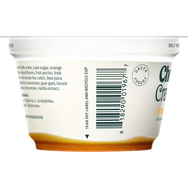 Chobani Yogurt, Greek, Orange Cream Pop