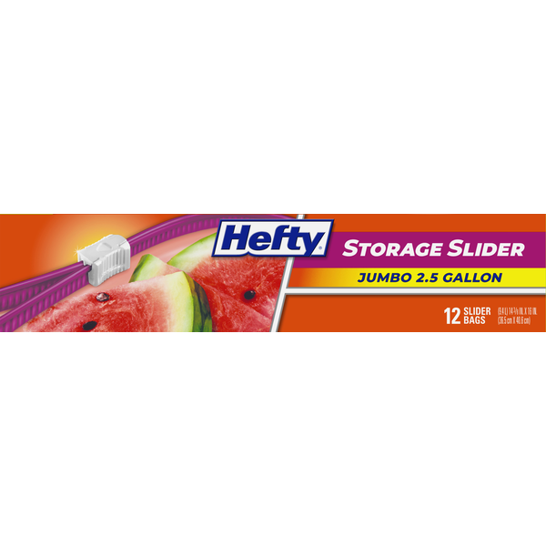 Hefty Jumbo Slider Storage Bags