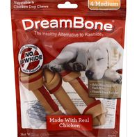 DreamBone Dog Chews, Vegetable & Chicken, Medium️