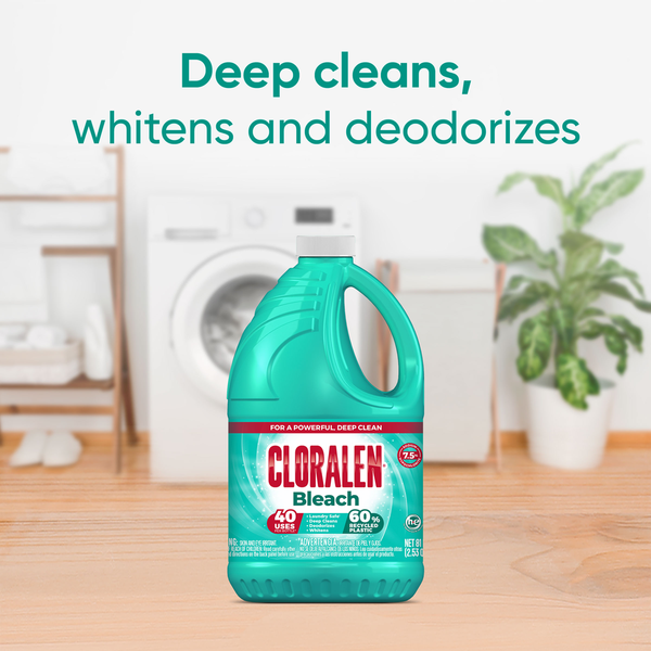 Cloralen No-Splash Household Cleaning Liquid Bleach - Unscented