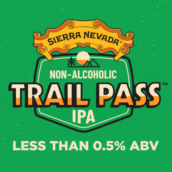 Sierra Nevada Trail Pass Non-Alcoholic IPA Craft Beer 6 Pack 12oz Cans
