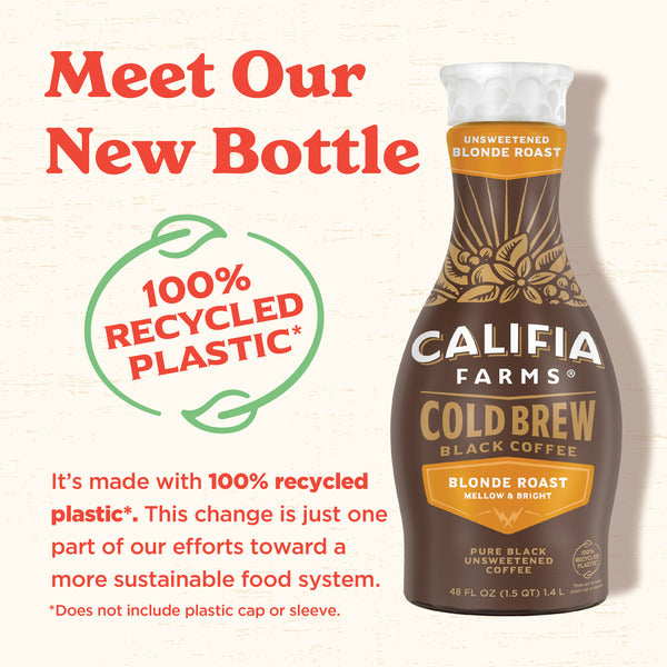 Califia Farms Pure Black Blonde Roast Cold Brew Coffee