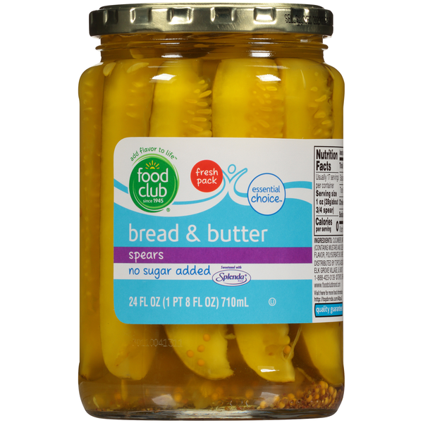 Food Club No Sugar Added Bread & Butter Spears