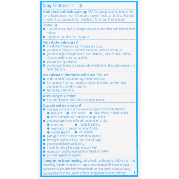 Aleve Pain Reliever/Fever Reducer, Caplets