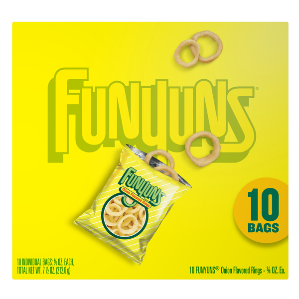 Funyuns Onion Flavored Rings 3/4 Oz 10 Count