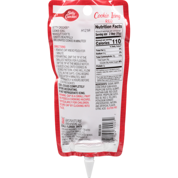 Betty Crocker Cookie Icing, Red