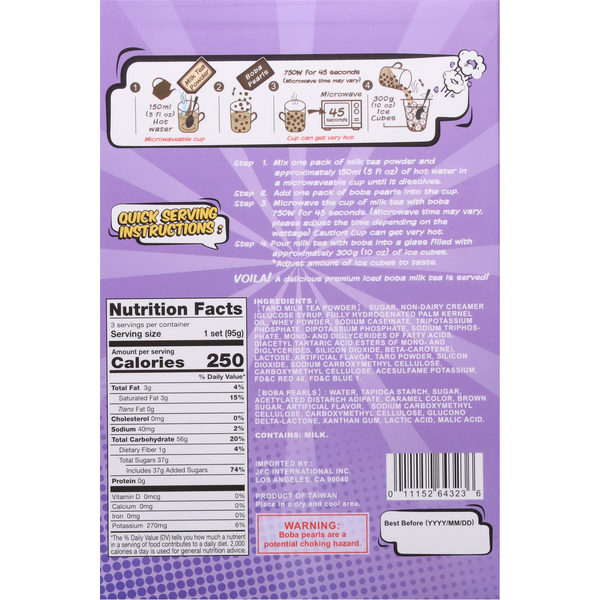 J-Basket Instant Boba Kit, Taro