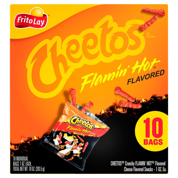 Cheetos Cheese Flavored Snacks, Flamin&