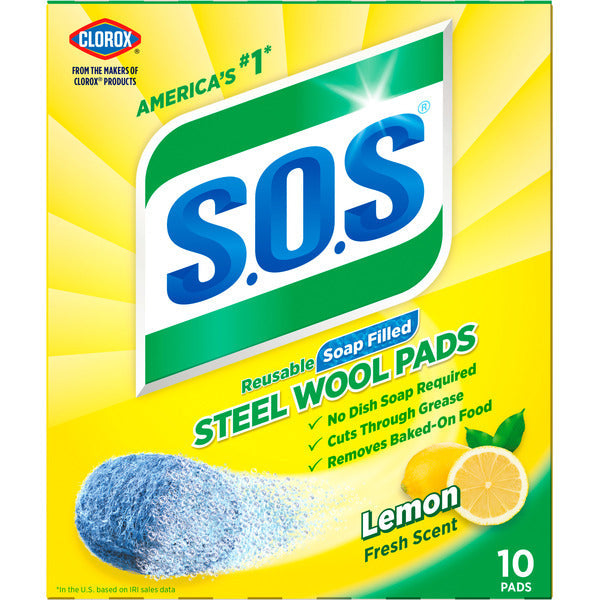 S.O.S. Steel Wool Soap Pads, Lemon Fresh