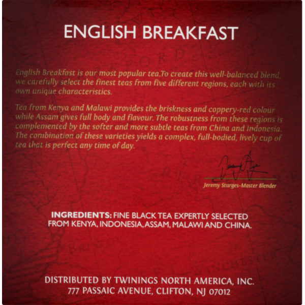 Twinings Black Tea, English Breakfast, K-Cup Pods