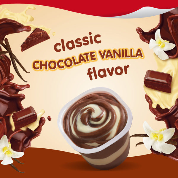 Snack Pack Chocolate Vanilla Flavored Pudding
