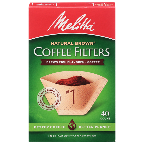 Melitta Super Premium Natural Brown Cone Coffee Filters
