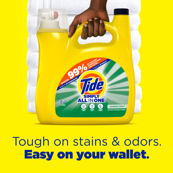 Tide Simply All In One Liquid Laundry Detergent, Daybreak Fresh