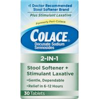 Colace 2-IN-1 Stool Softener + Stimulant Laxative ...
️