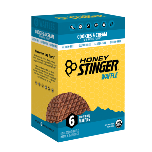 Honey Stinger Cookies & Cream Organic Energy Waffles