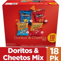 Frito Lay Doritos & Cheetos Mix Variety Pack, 18 B...
️