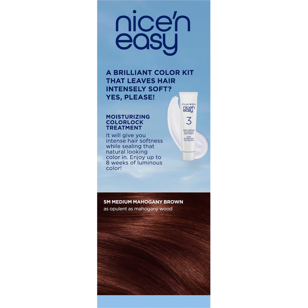 Nice’n Easy Medium Mahogany Brown 5M Permanent Hair Color