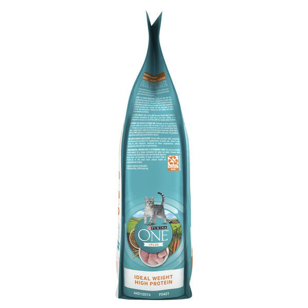 Purina ONE High Protein, Healthy Weight Dry Cat Food, +Plus Ideal Weight With Turkey DestGlow