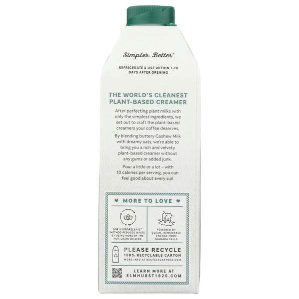 Elmhurst Unsweetened Cashew Creamer