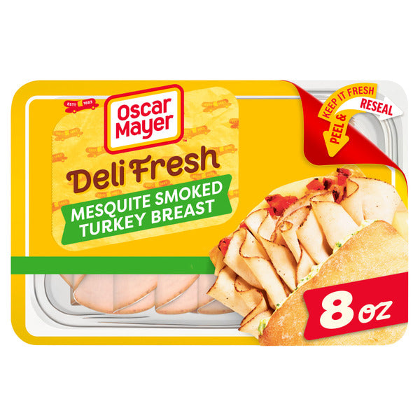 Oscar Mayer Deli Fresh Mesquite Smoked Turkey Breast Sliced Sandwich Lunch Meat