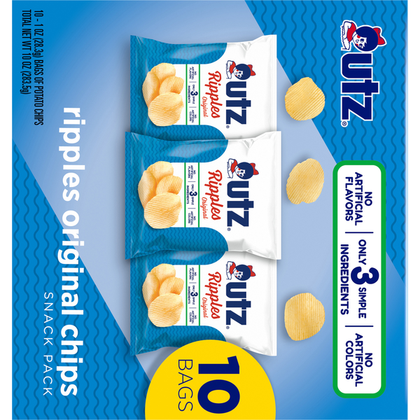 Utz Ripples Original Chips Snack Pack