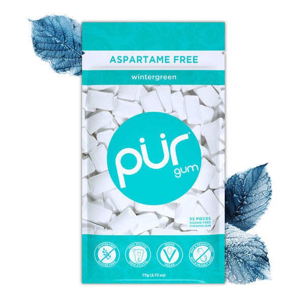 PUR Gum Wintergreen, Aspartame Free, 100% Xylitol, Natural Flavored Gum