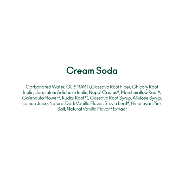 OLIPOP Prebiotic Soda, Cream Soda