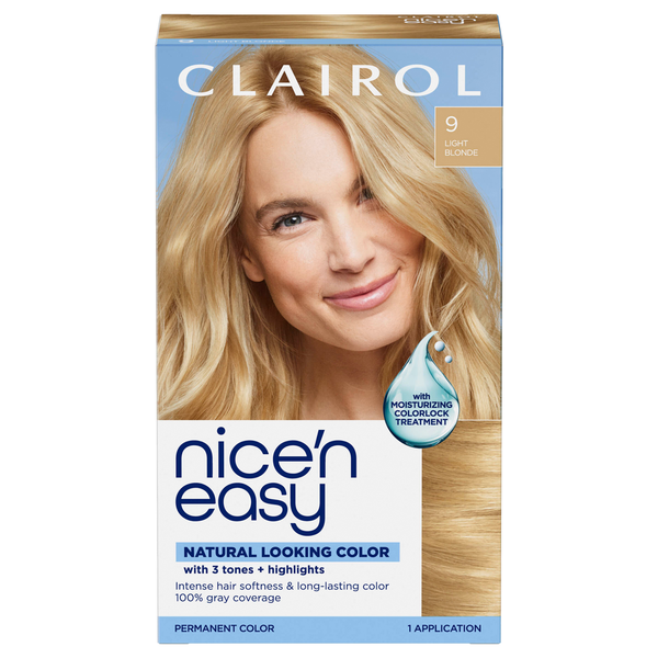 Nice’n Easy 9 Light Blonde Permanent Hair Color